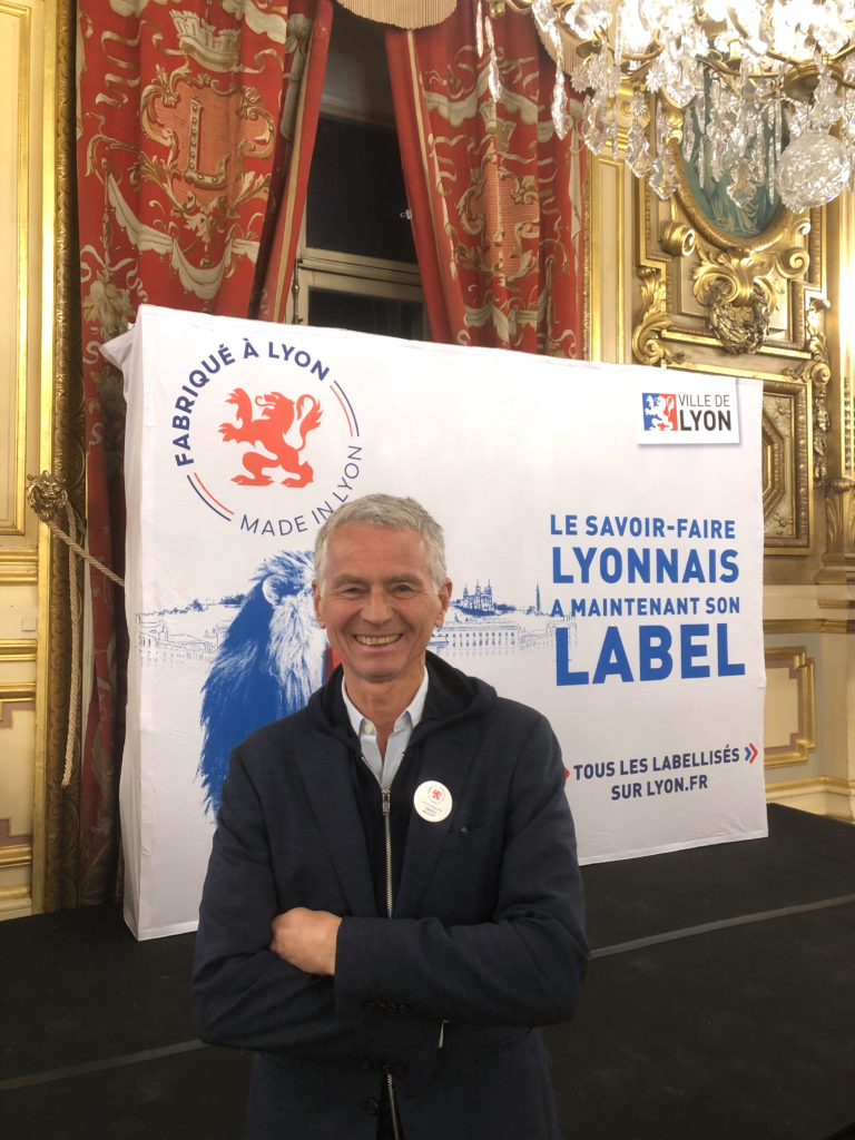 Cédric Brochier à la remise du label FABRIQUÉ À LYON